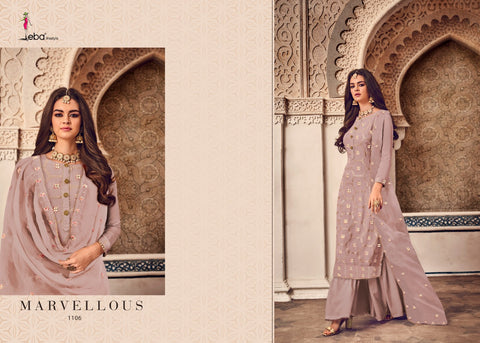 Eba Lifestyle Mount Black Vol 4 Heavy Georgette Embroidery Work Salwar Suit