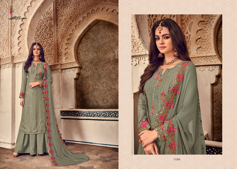 Eba Lifestyle Mount Black Vol 4 Heavy Georgette Embroidery Work Salwar Suit