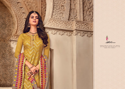 Eba Lifestyle Mount Black Vol 4 Heavy Georgette Embroidery Work Salwar Suit