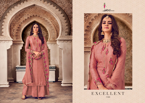 Eba Lifestyle Mount Black Vol 4 Heavy Georgette Embroidery Work Salwar Suit