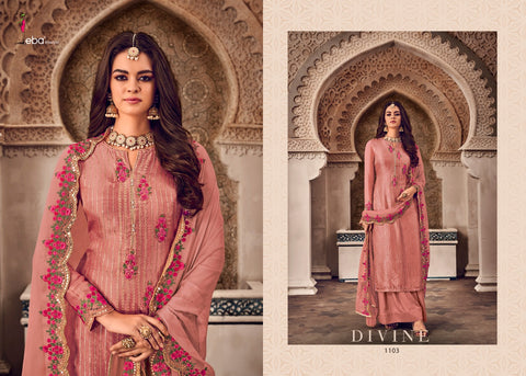 Eba Lifestyle Mount Black Vol 4 Heavy Georgette Embroidery Work Salwar Suit
