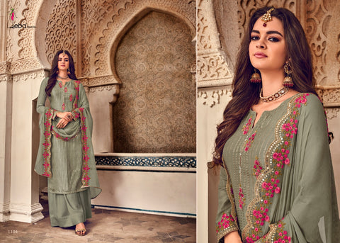 Eba Lifestyle Mount Black Vol 4 Heavy Georgette Embroidery Work Salwar Suit