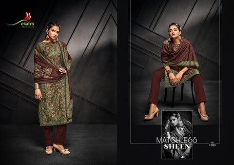 Ektara Presents Rashf Velvet Digital Printed Fancy Designer Salwar Suits