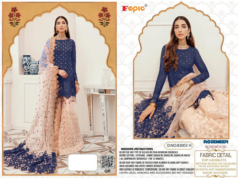 Fepic Presents Rosemeen Rosewood Georgette Pakistani Salwar Suits