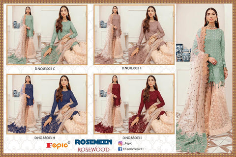 Fepic Presents Rosemeen Rosewood Georgette Pakistani Salwar Suits