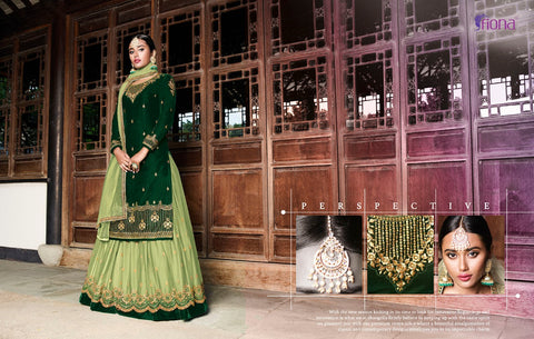 Fiona Pure Dola Silk Heavy Lengha Fancy Designer Salwar kameez