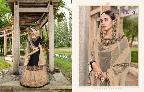 Fiona Pure Dola Silk Heavy Lengha Fancy Designer Salwar kameez