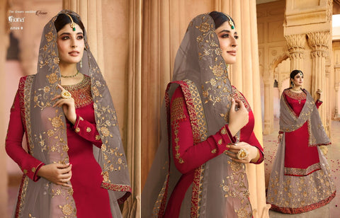 Fiona Launched Kritika Lengha Colours Plus Heavy Fox Georgette Pakistani Salwar Kameez