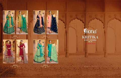 Fiona Launched Kritika Lengha Colours Plus Heavy Fox Georgette Pakistani Salwar Kameez