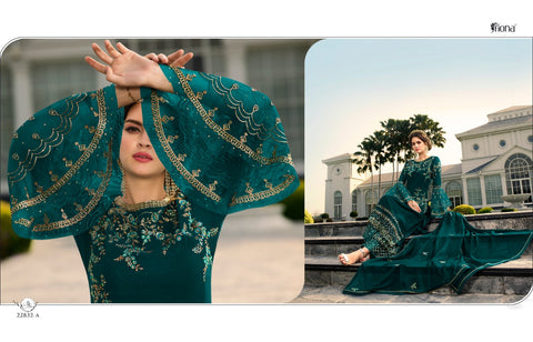 Fiona Presents Navya Heavy Georgette Embroidery Work Fancy Designer Salwar Kameez