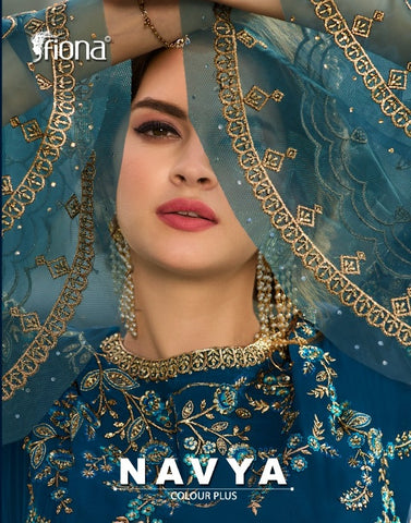 Fiona Presents Navya Heavy Georgette Embroidery Work Fancy Designer Salwar Kameez
