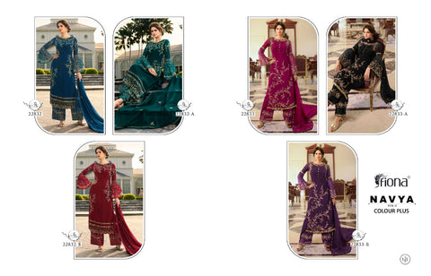 Fiona Presents Navya Heavy Georgette Embroidery Work Fancy Designer Salwar Kameez