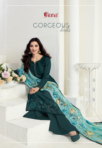 Fiona Presents Ujjwala Satin Georgette Fancy Designer Salwar Kameez