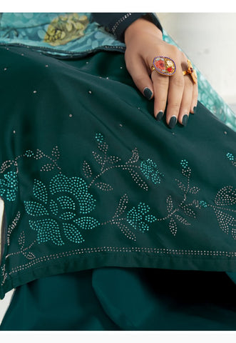 Fiona Presents Ujjwala Satin Georgette Fancy Designer Salwar Kameez