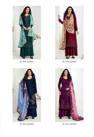 Fiona Presents Ujjwala Satin Georgette Fancy Designer Salwar Kameez