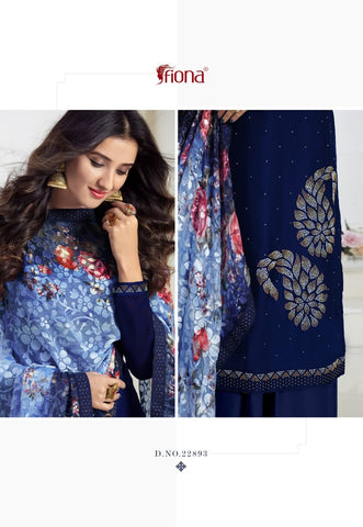 Fiona Presents Ujjwala Satin Georgette Fancy Designer Salwar Kameez
