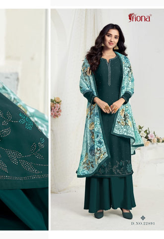 Fiona Presents Ujjwala Satin Georgette Fancy Designer Salwar Kameez