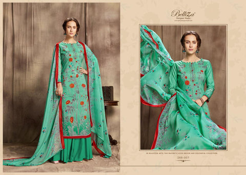 BELLIZA DESIGNER STUDIO FLORALS VOL.2 PREMIUM COTTON DRESS MATERIAL
