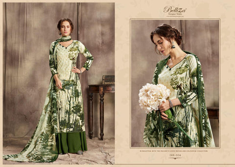 BELLIZA DESIGNER STUDIO FLORALS VOL.2 PREMIUM COTTON DRESS MATERIAL