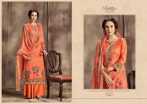 BELLIZA DESIGNER STUDIO FLORALS VOL.2 PREMIUM COTTON DRESS MATERIAL