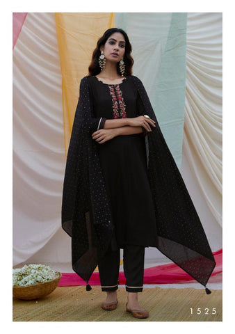 Four Button Launched Rang Viscose Silk Embroidery Work Fancy Designer Kurtis Collection