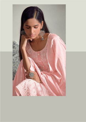 Four Buttons Launched Pearl Viscose Chanderi Fancy Designer Kurtis Collection