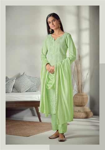 Four Buttons Launched Pearl Viscose Chanderi Fancy Designer Kurtis Collection
