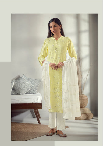 Four Buttons Launched Pearl Viscose Chanderi Fancy Designer Kurtis Collection