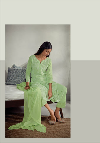 Four Buttons Launched Pearl Viscose Chanderi Fancy Designer Kurtis Collection