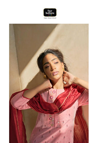 Four Buttons Presents Lemon Vol 2 Viscose Embroidery Work Fancy Designer Kurtis And Pants