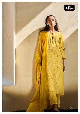 Four Buttons Presents Lemon Vol 2 Viscose Embroidery Work Fancy Designer Kurtis And Pants