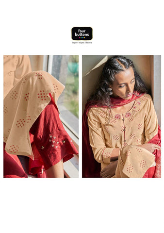 Four Buttons Presents Lemon Vol 2 Viscose Embroidery Work Fancy Designer Kurtis And Pants