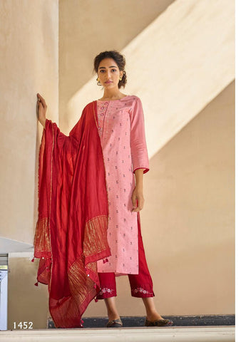 Four Buttons Presents Lemon Vol 2 Viscose Embroidery Work Fancy Designer Kurtis And Pants