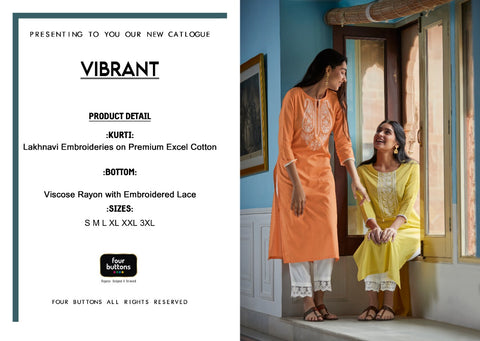 Four Buttons Presents Vibrant Pakistani Designer Salwar Kurtis