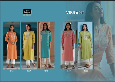 Four Buttons Presents Vibrant Pakistani Designer Salwar Kurtis