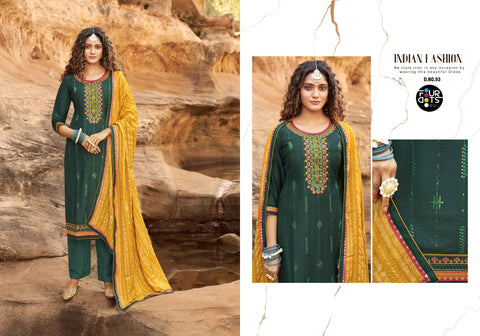 Four Dots Presents Baani Parampara Silk Embroidery Work Fancy Designer Salwar Suits