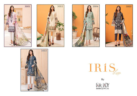 Fair Lady Iris Hit Design Vol 2 Pakistani Lawn Printed Embroidery Dress
