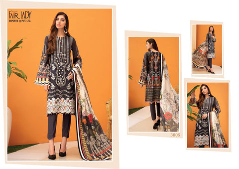 Fair Lady Iris Hit Design Vol 2 Pakistani Lawn Printed Embroidery Dress
