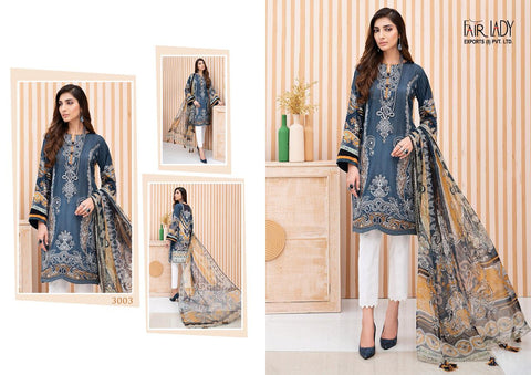 Fair Lady Iris Hit Design Vol 2 Pakistani Lawn Printed Embroidery Dress