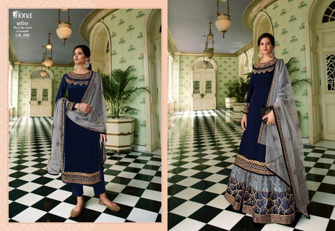 Fiona Presents Gulrang Heavy Fox Georgette Heavy Embroidery Work Fancy Designer Salwar Kameez