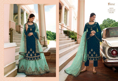 Fiona Presents Gulrang Heavy Fox Georgette Heavy Embroidery Work Fancy Designer Salwar Kameez
