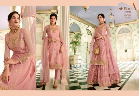 Fiona Presents Gulrang Heavy Fox Georgette Heavy Embroidery Work Fancy Designer Salwar Kameez