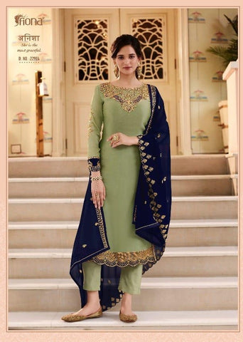 Fiona Presents Gulrang Heavy Fox Georgette Heavy Embroidery Work Fancy Designer Salwar Kameez