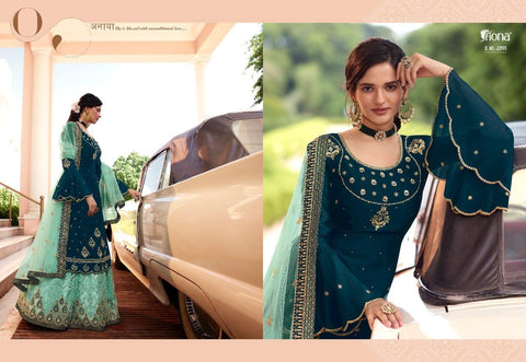 Fiona Presents Gulrang Heavy Fox Georgette Heavy Embroidery Work Fancy Designer Salwar Kameez