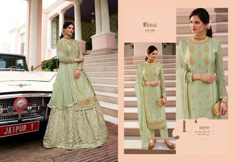 Fiona Presents Gulrang Heavy Fox Georgette Heavy Embroidery Work Fancy Designer Salwar Kameez