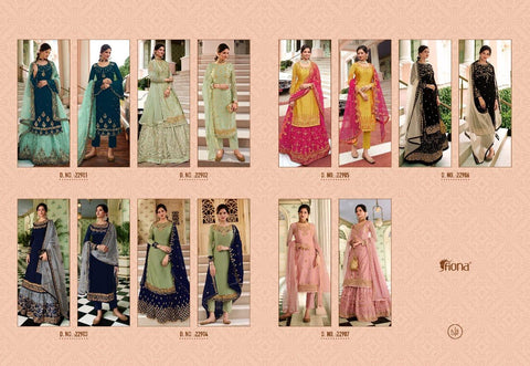 Fiona Presents Gulrang Heavy Fox Georgette Heavy Embroidery Work Fancy Designer Salwar Kameez