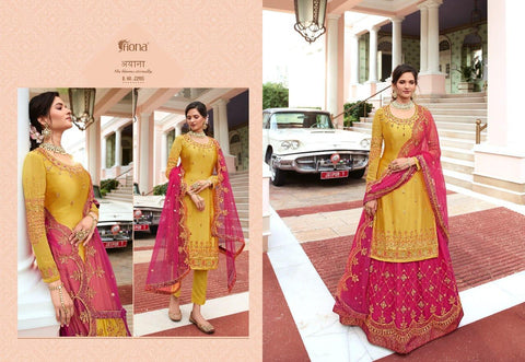 Fiona Presents Gulrang Heavy Fox Georgette Heavy Embroidery Work Fancy Designer Salwar Kameez