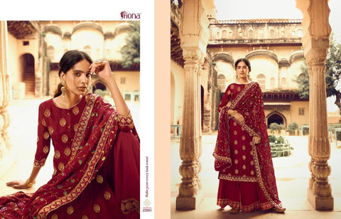 Fiona Presents Gulmohar Dola Jacquard Fancy Designer Salwar Suits