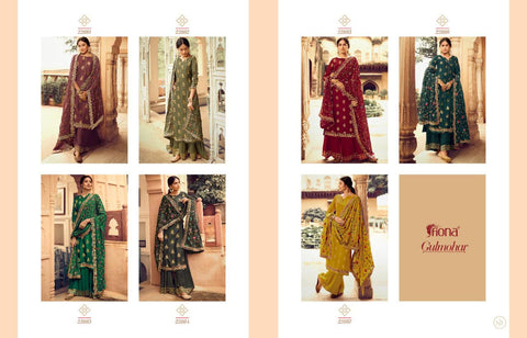 Fiona Presents Gulmohar Dola Jacquard Fancy Designer Salwar Suits