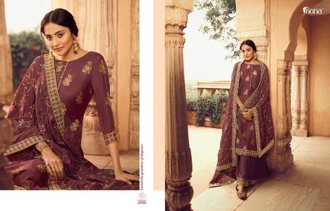Fiona Presents Gulmohar Dola Jacquard Fancy Designer Salwar Suits